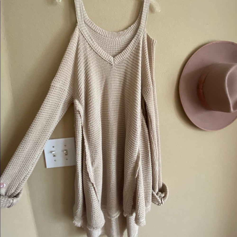 Waffle knit dress